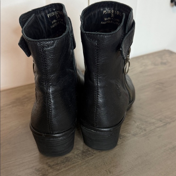 Fly London | Black Leather Ankle Boots - 38/7.5 - Picture 5 of 6